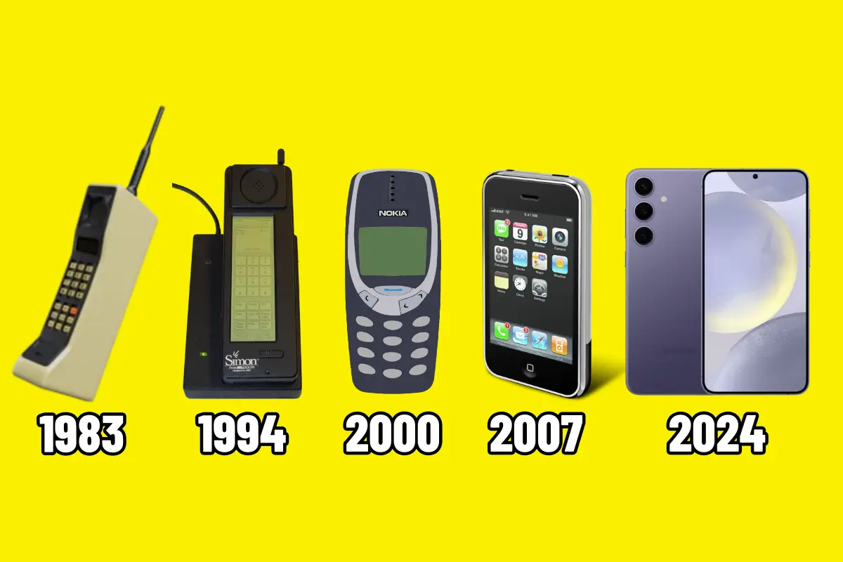 The-evolution-of-smartphones-from-brick-to-ai